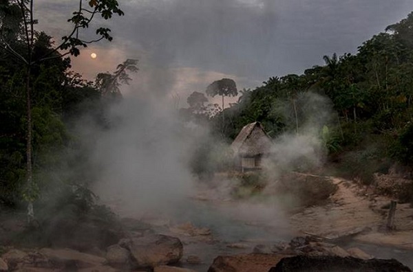 Boiling river