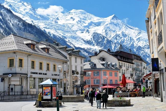 The Mont Blanc mountain