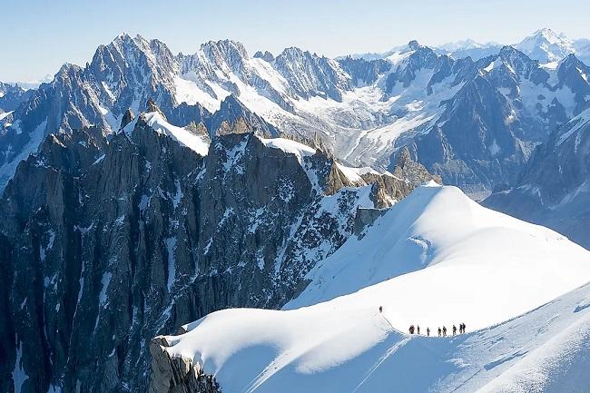The Mont Blanc mountain