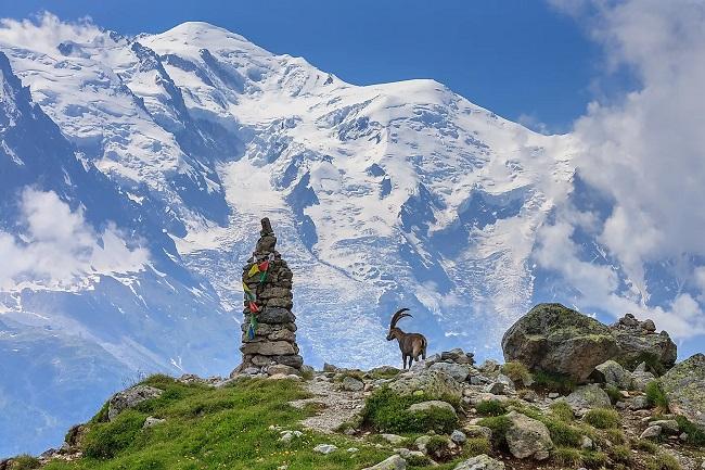 The Mont Blanc mountain