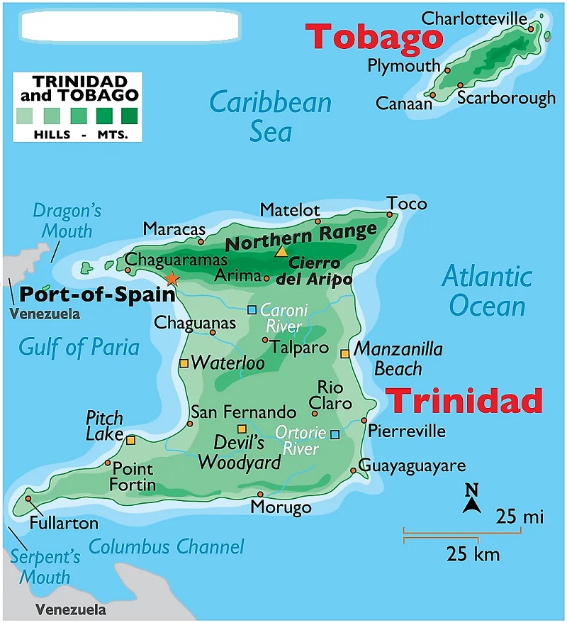 Trinidad and Tobago island