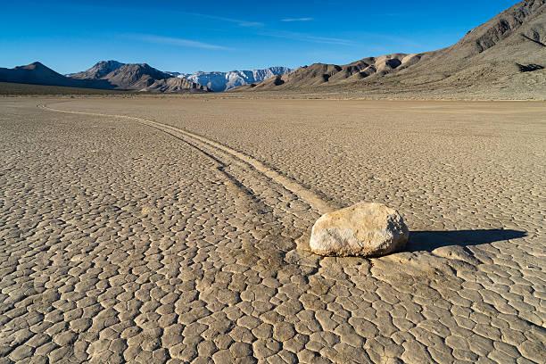 Sailing stones Death valley