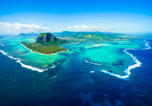 Underwater waterfall Mauritius