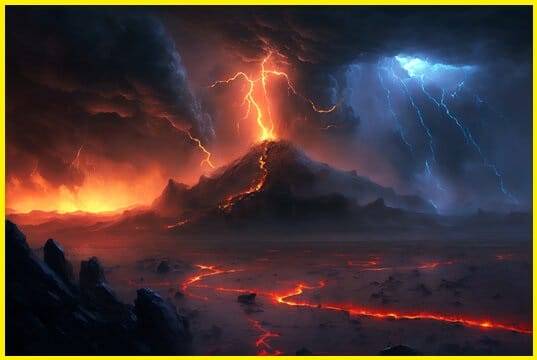 Volcanic Lightning